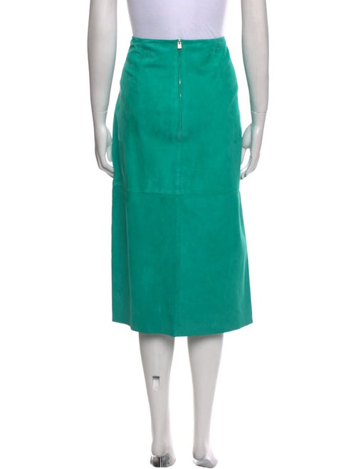 Diane von Furstenberg Suede Midi Length Skirt