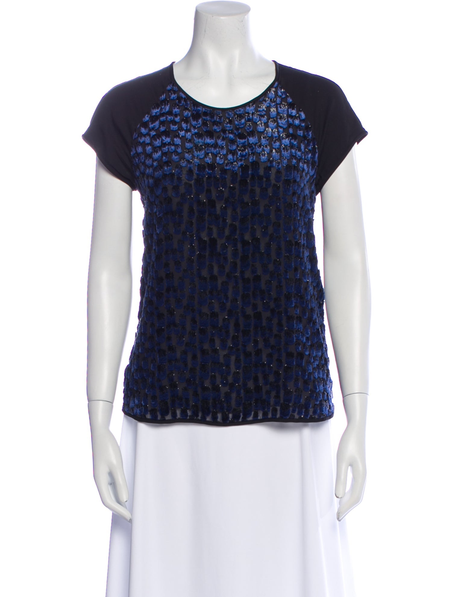 Diane von Furstenberg Printed Crew Neck T-Shirt w/ Tags