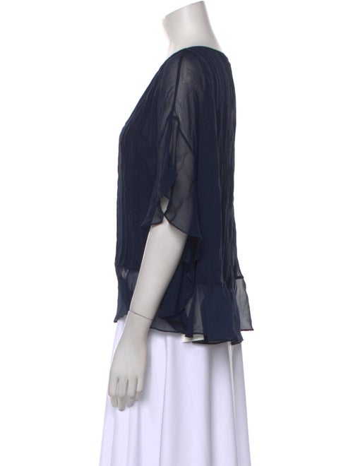 Diane von Furstenberg Silk Scoop Neck Blouse