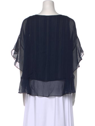 Diane von Furstenberg Silk Scoop Neck Blouse