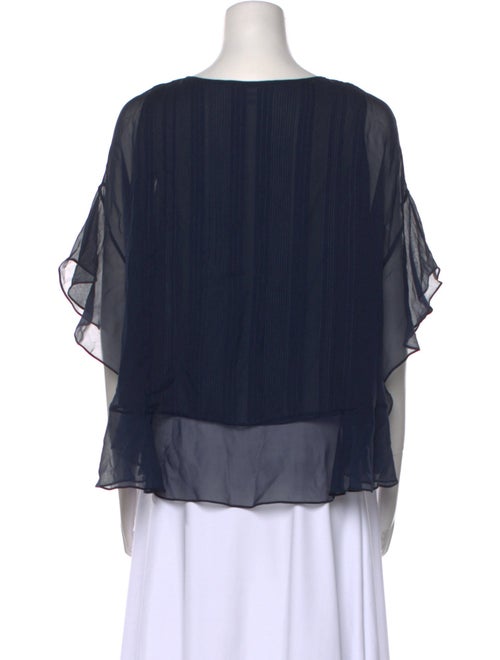 Diane von Furstenberg Silk Scoop Neck Blouse