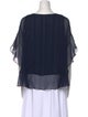 Diane von Furstenberg Silk Scoop Neck Blouse