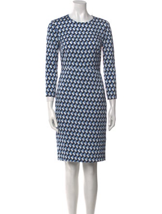 Diane von Furstenberg Printed Knee-Length Dress