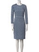Diane von Furstenberg Printed Knee-Length Dress