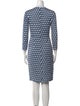 Diane von Furstenberg Printed Knee-Length Dress