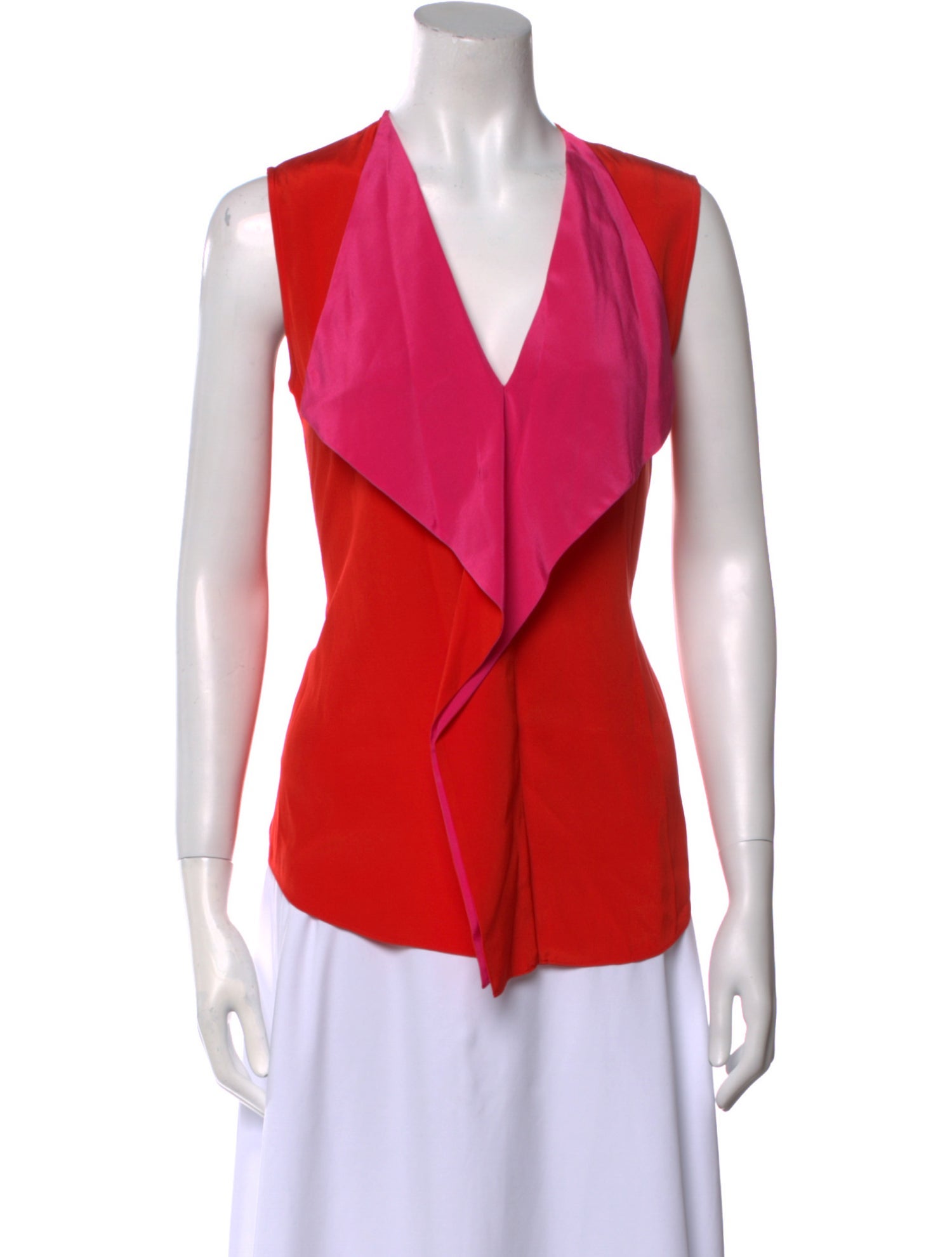 Diane von Furstenberg Silk V-Neck Blouse w/ Tags