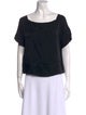 Diane von Furstenberg Square Neckline Short Sleeve Blouse