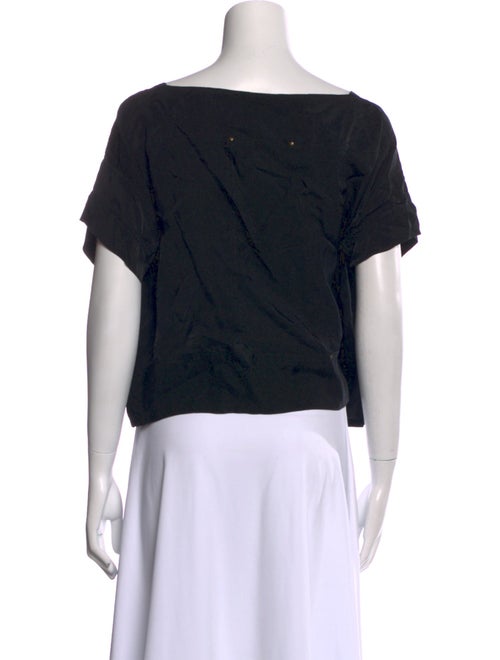 Diane von Furstenberg Square Neckline Short Sleeve Blouse