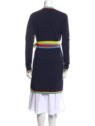 Diane von Furstenberg Striped V-Neck Sweater