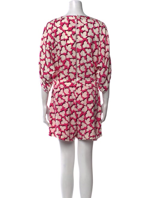 Diane von Furstenberg Silk Printed Romper