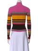 Diane von Furstenberg Striped Turtleneck Top