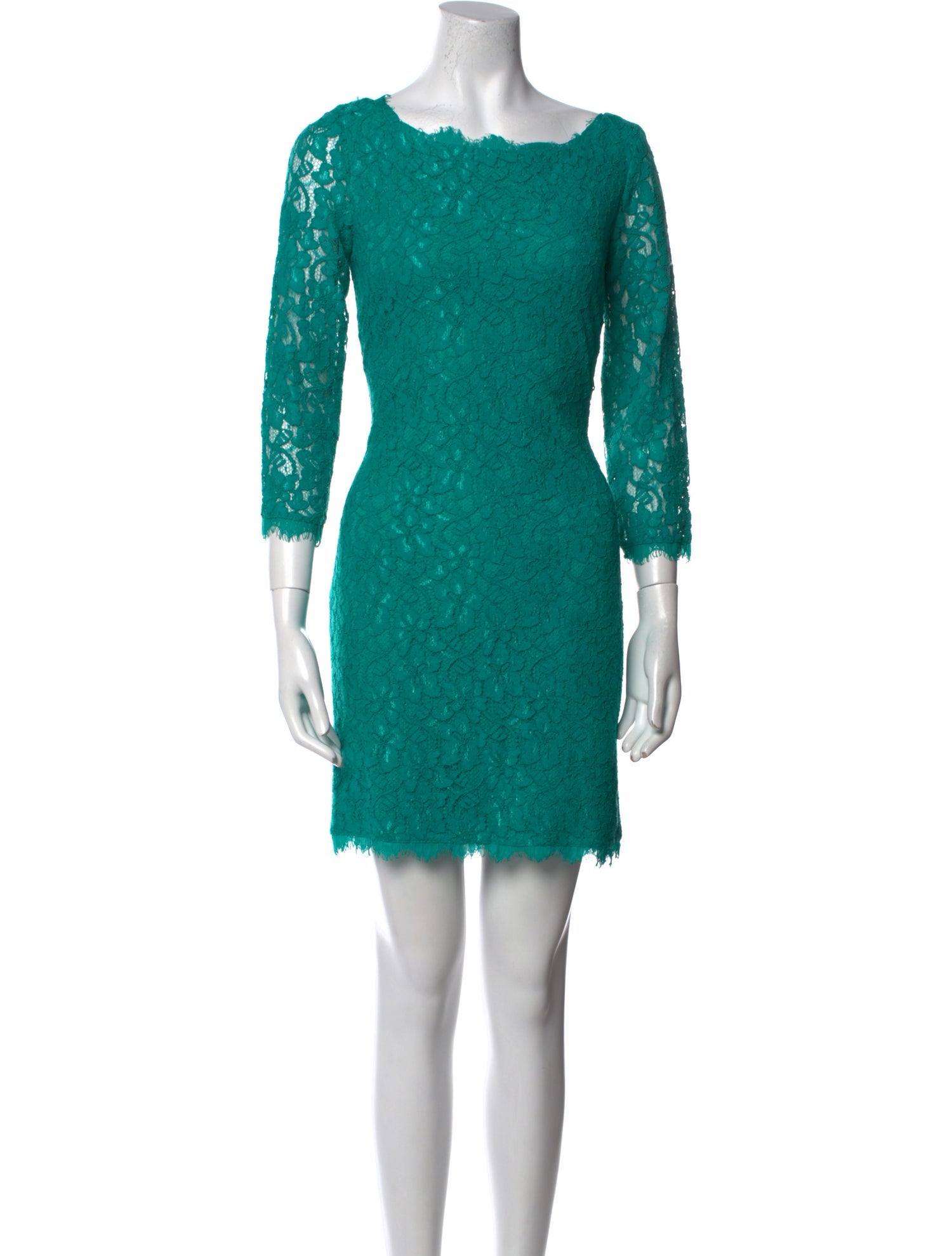 Diane von Furstenberg Bateau Neckline Mini Dress w/ Tags