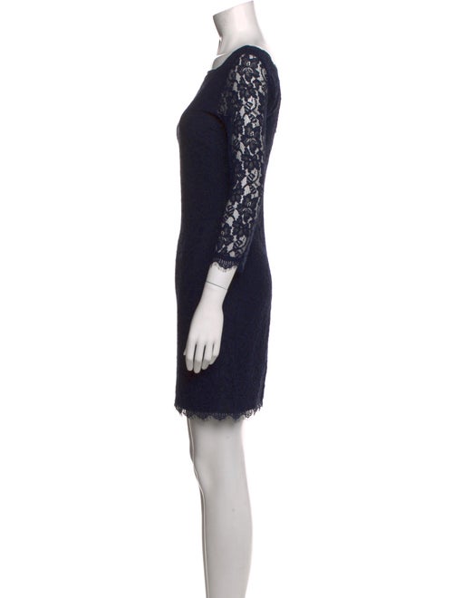 Diane von Furstenberg Lace Pattern Mini Dress