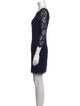 Diane von Furstenberg Lace Pattern Mini Dress