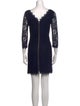 Diane von Furstenberg Lace Pattern Mini Dress
