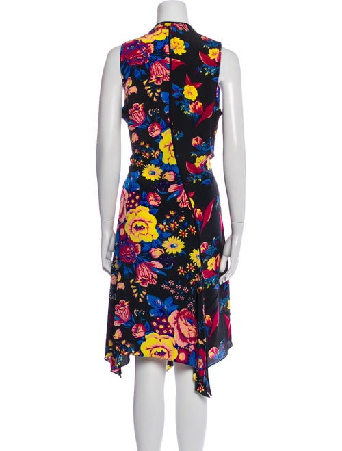 Diane von Furstenberg Floral Print Midi Length Dress