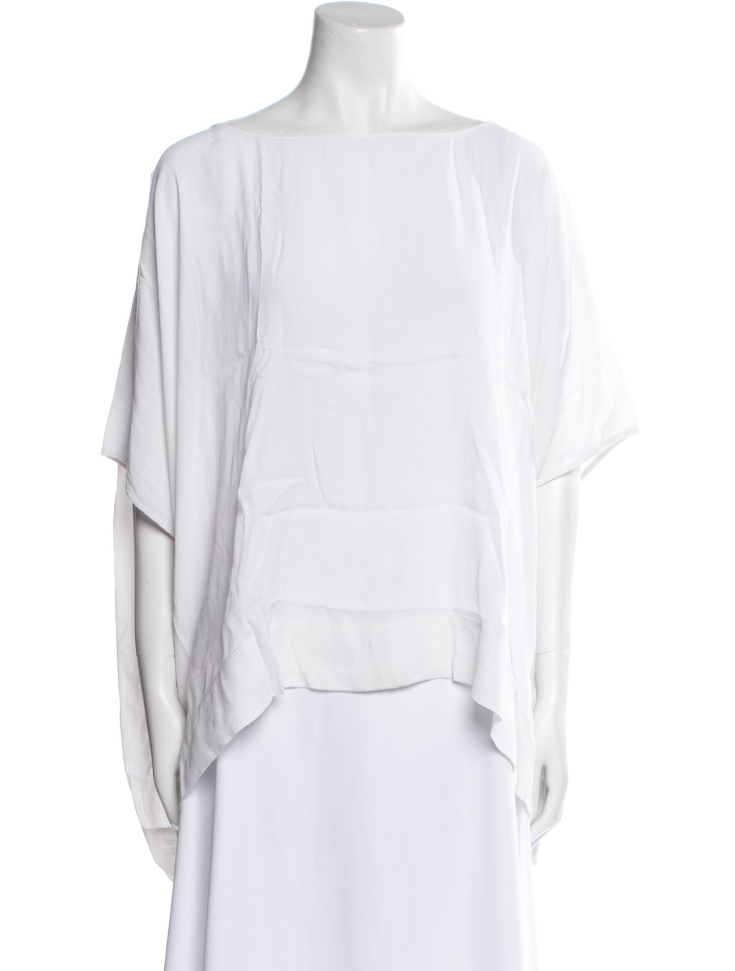 Diane von Furstenberg Bateau Neckline Short Sleeve Blouse