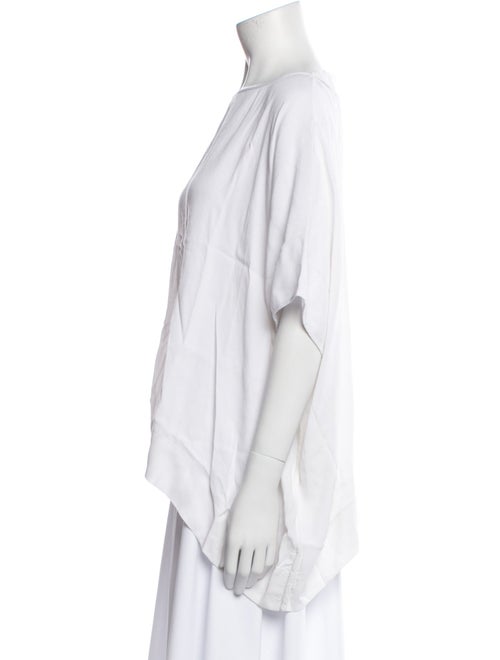 Diane von Furstenberg Bateau Neckline Short Sleeve Blouse