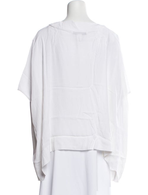 Diane von Furstenberg Bateau Neckline Short Sleeve Blouse