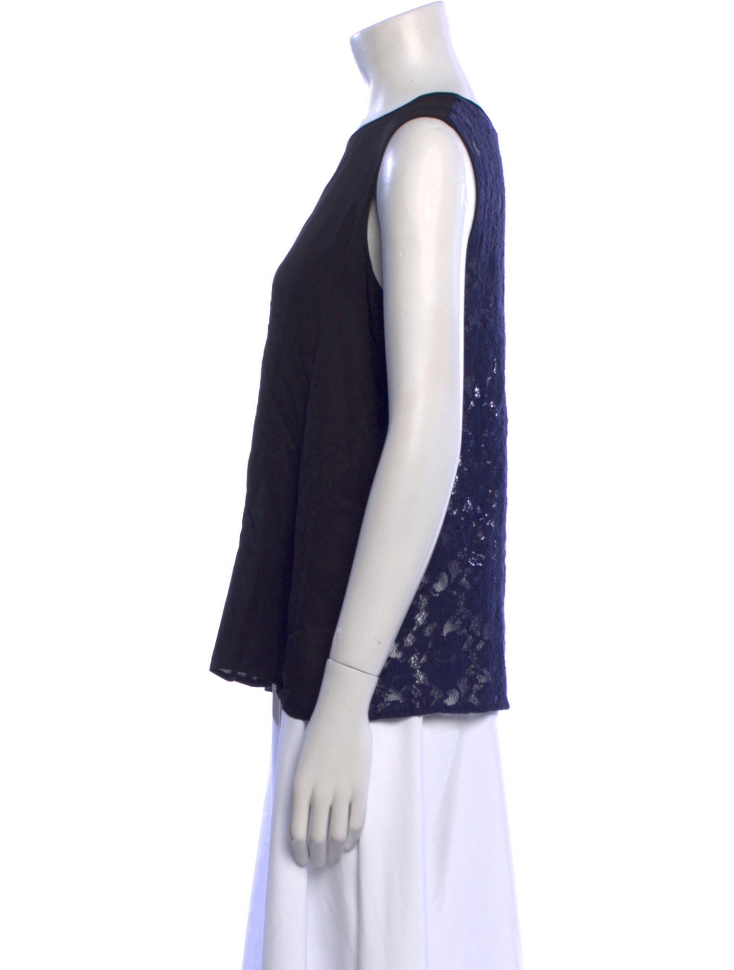Diane von Furstenberg Crew Neck Sleeveless Top