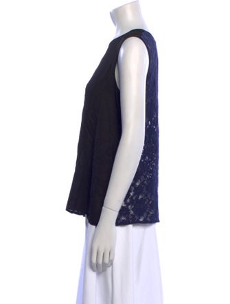 Diane von Furstenberg Crew Neck Sleeveless Top