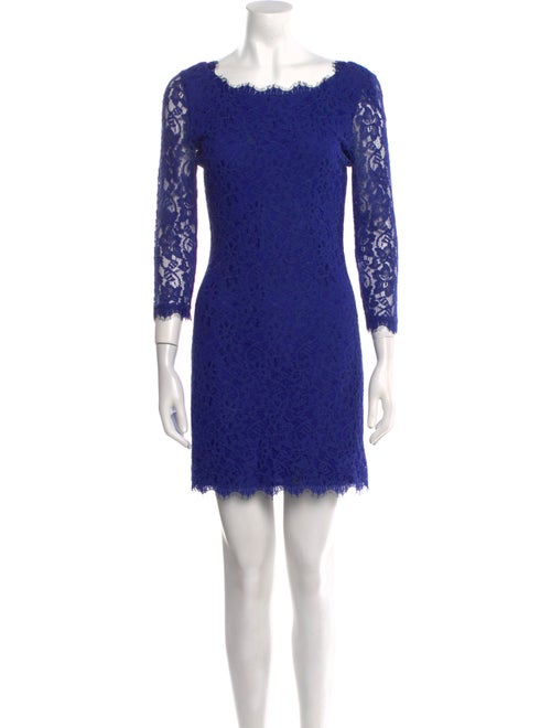 Diane von Furstenberg Lace Pattern Mini Dress