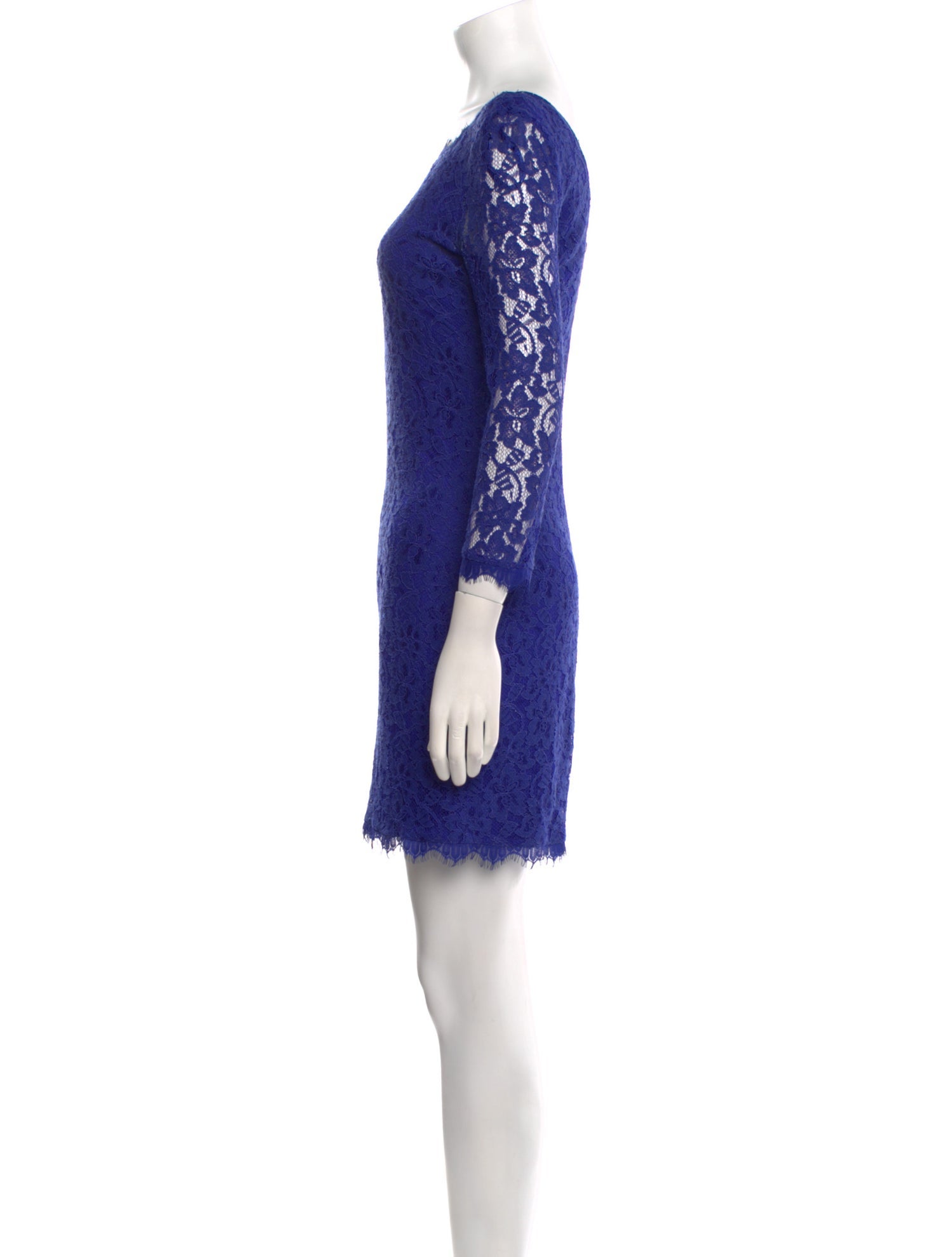 Diane von Furstenberg Lace Pattern Mini Dress