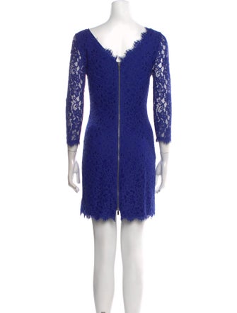 Diane von Furstenberg Lace Pattern Mini Dress