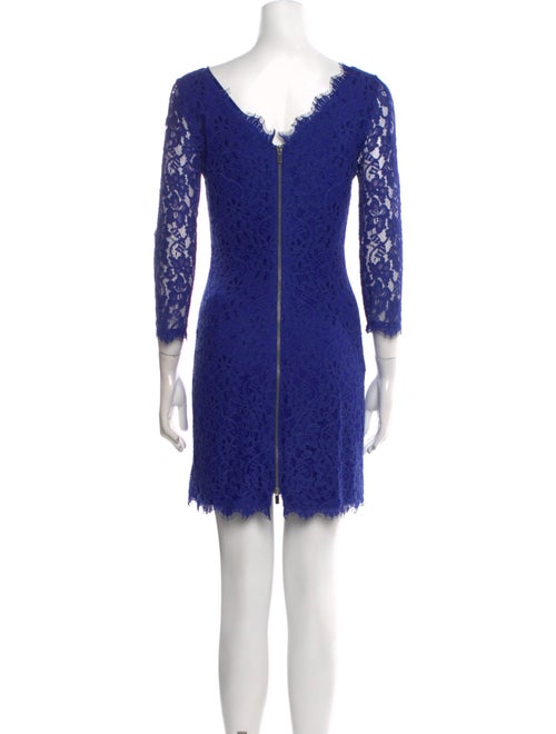 Diane von Furstenberg Lace Pattern Mini Dress