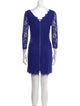 Diane von Furstenberg Lace Pattern Mini Dress