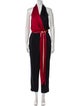 Diane von Furstenberg Colorblock Pattern Halterneck Jumpsuit