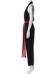 Diane von Furstenberg Colorblock Pattern Halterneck Jumpsuit