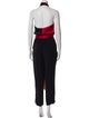 Diane von Furstenberg Colorblock Pattern Halterneck Jumpsuit