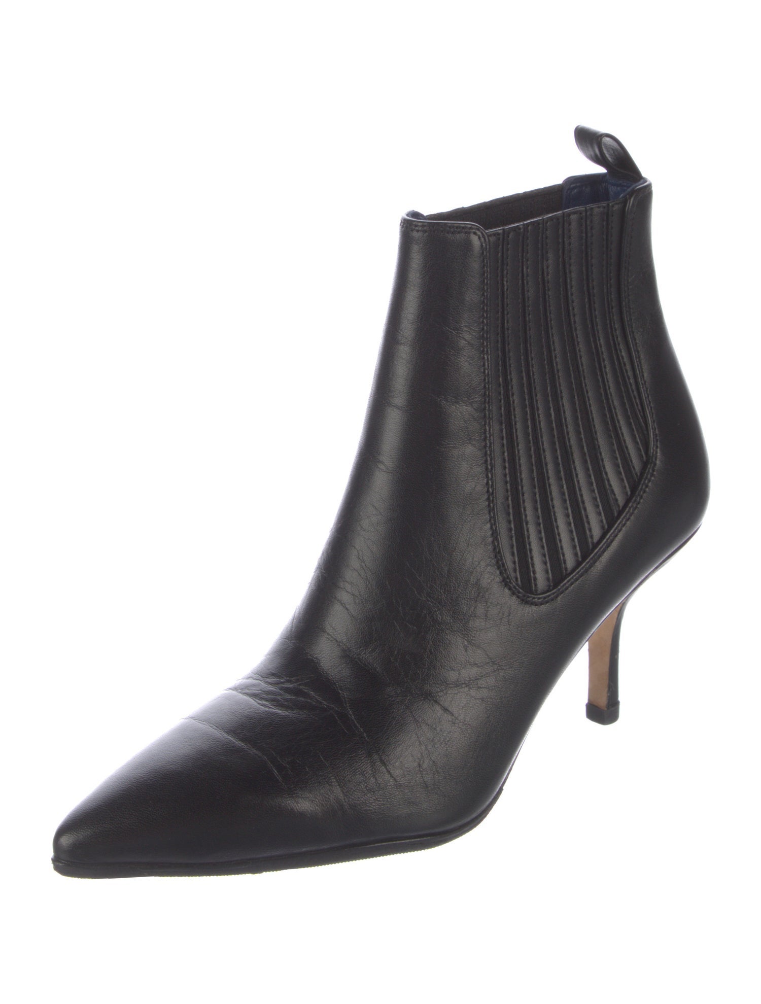 Diane von Furstenberg Leather Chelsea Boots