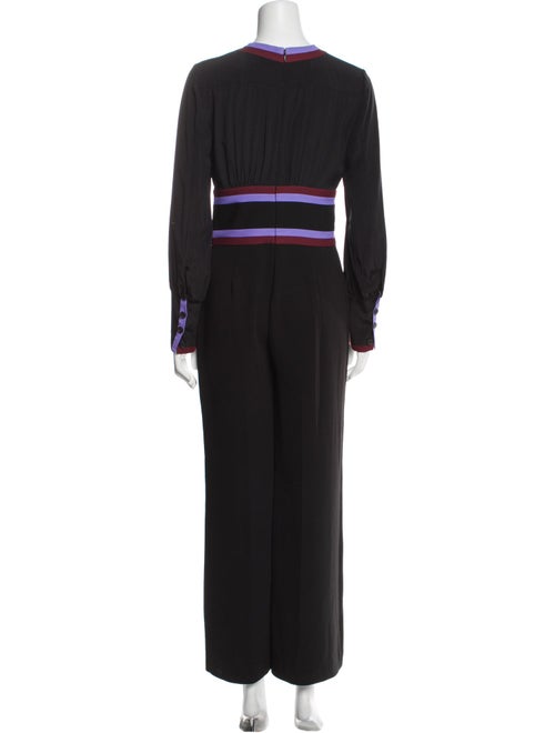 Diane von Furstenberg Silk V-Neck Jumpsuit