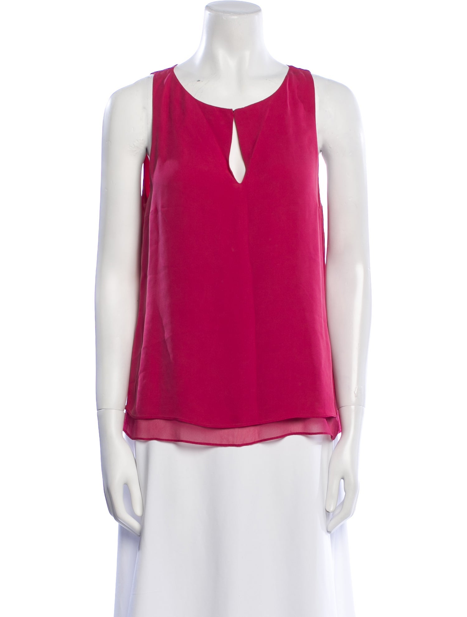 Diane von Furstenberg Silk Scoop Neck Blouse