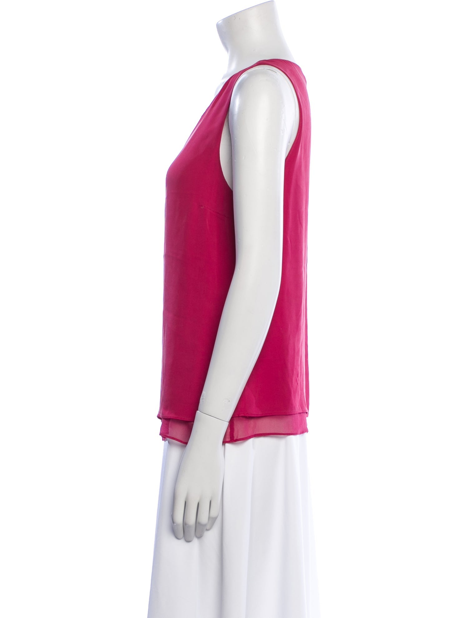 Diane von Furstenberg Silk Scoop Neck Blouse