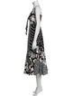 Diane von Furstenberg Floral Print Midi Length Dress