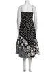 Diane von Furstenberg Floral Print Midi Length Dress