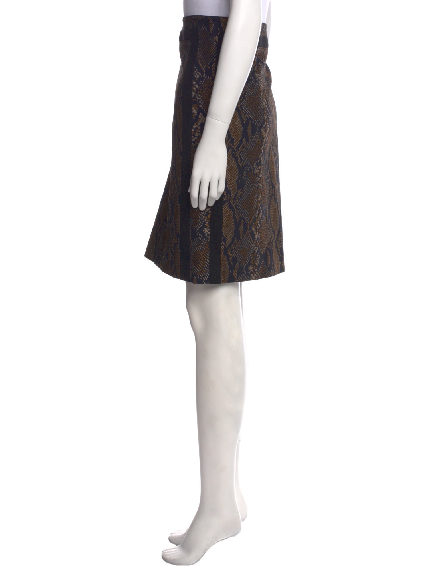 Diane von Furstenberg Animal Print Knee-Length Skirt