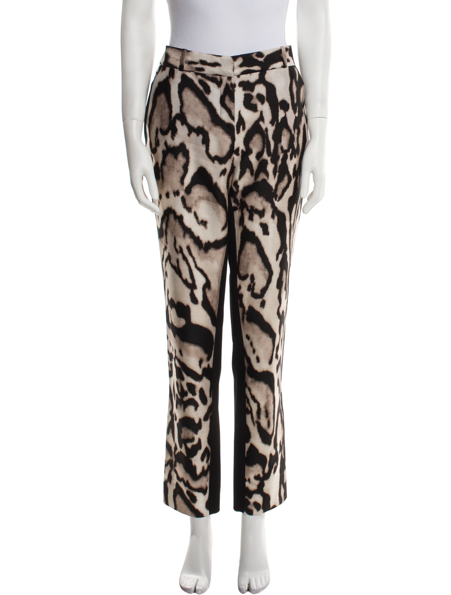 Diane von Furstenberg Wool Straight Leg Pants