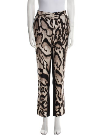Diane von Furstenberg Wool Straight Leg Pants