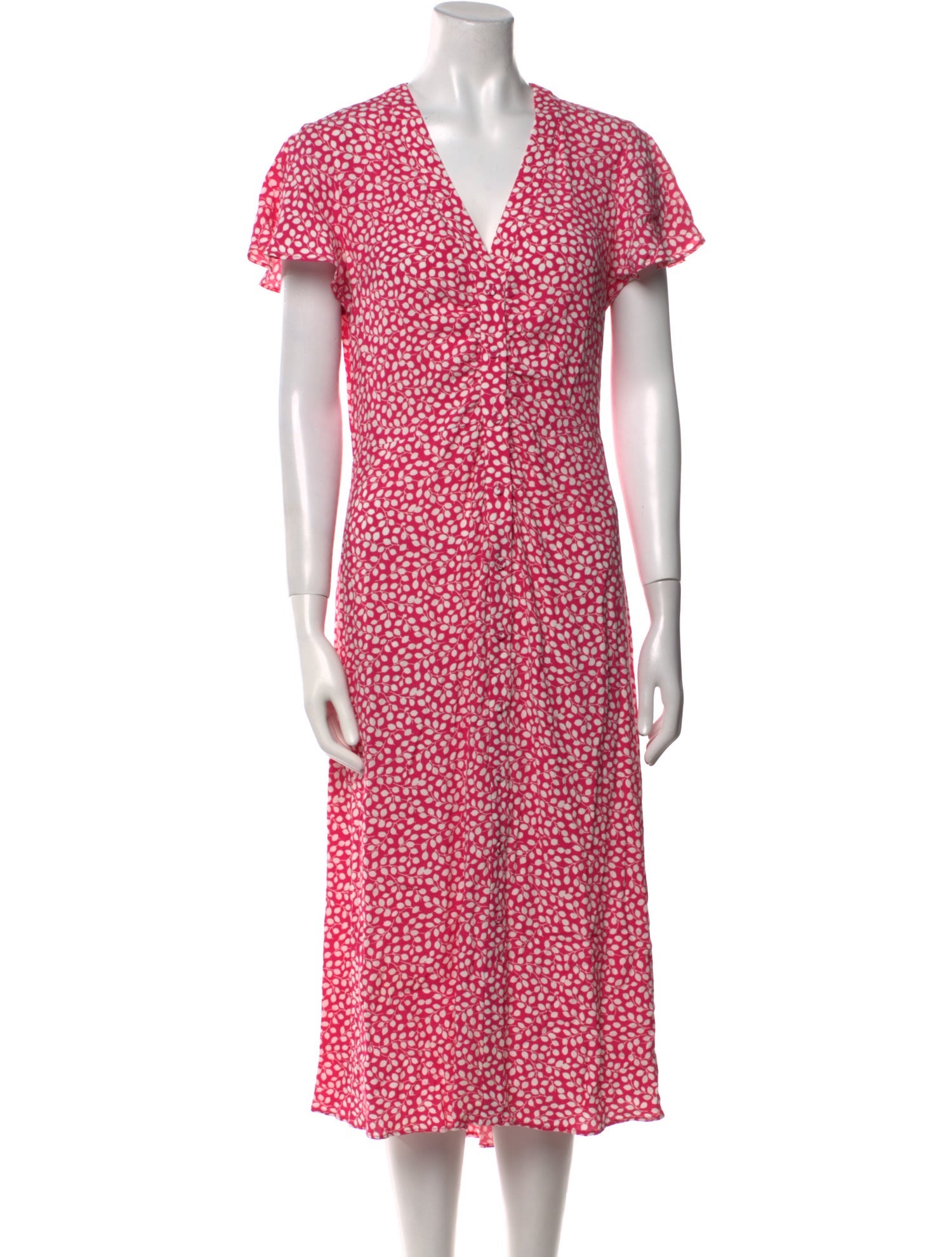 Diane von Furstenberg Printed Midi Length Dress