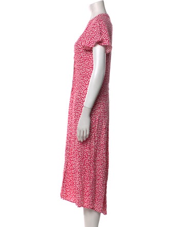 Diane von Furstenberg Printed Midi Length Dress