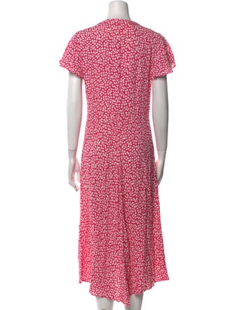 Diane von Furstenberg Printed Midi Length Dress