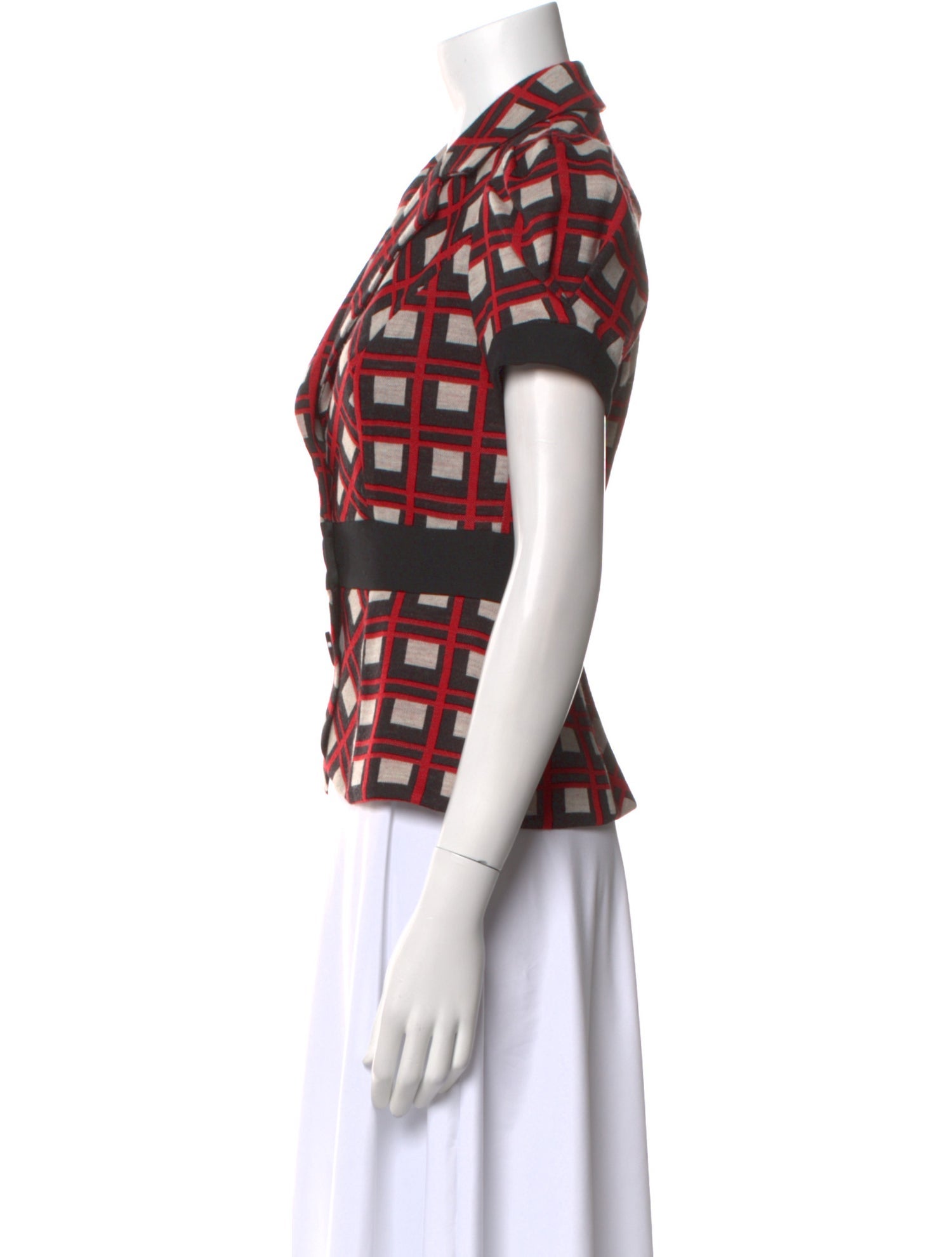 Diane von Furstenberg Printed V-Neck Top