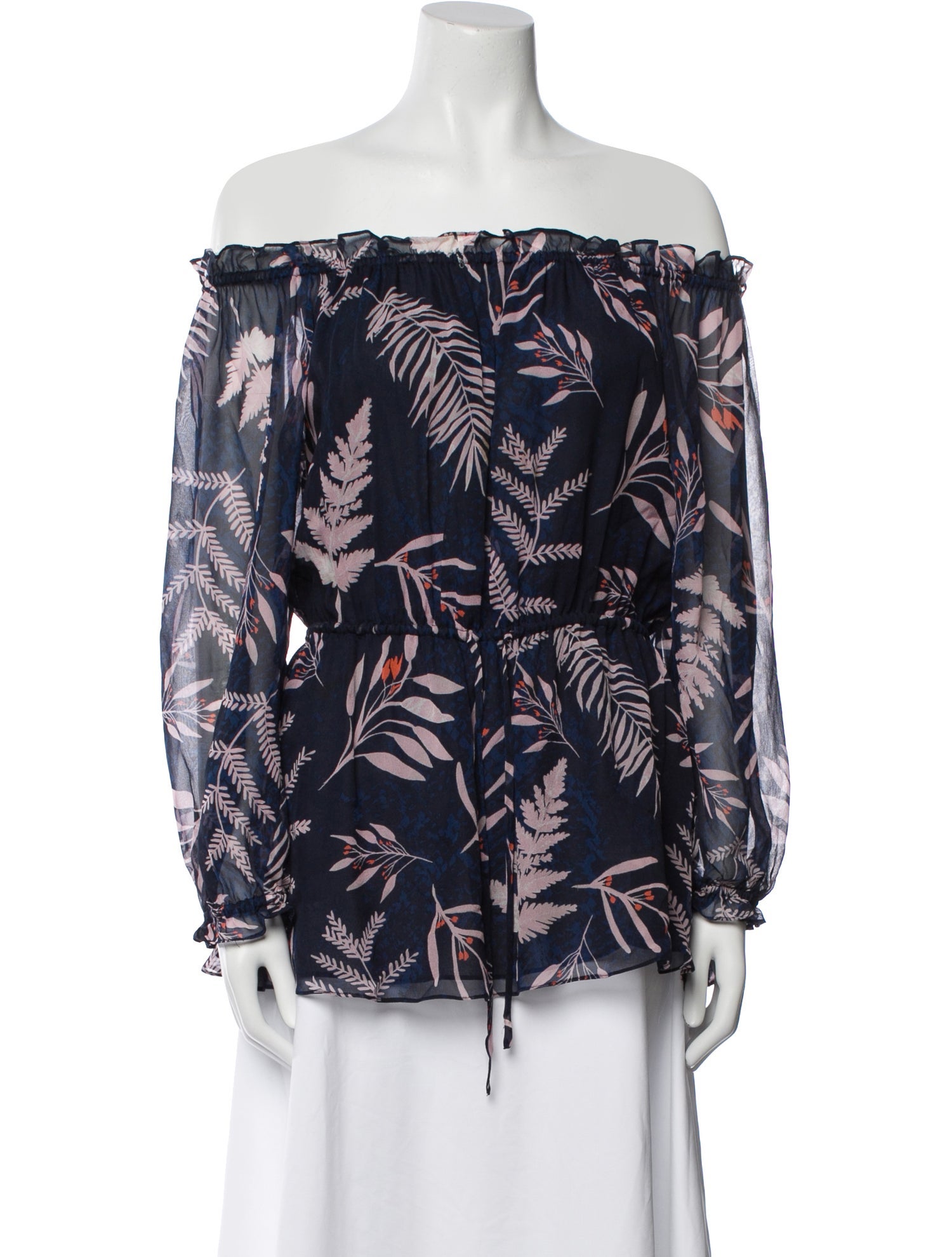 Diane von Furstenberg Silk Floral Print Blouse
