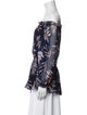 Diane von Furstenberg Silk Floral Print Blouse