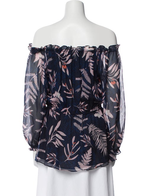 Diane von Furstenberg Silk Floral Print Blouse