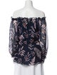 Diane von Furstenberg Silk Floral Print Blouse
